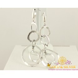 Серебряные серьги Иллюзия 2358